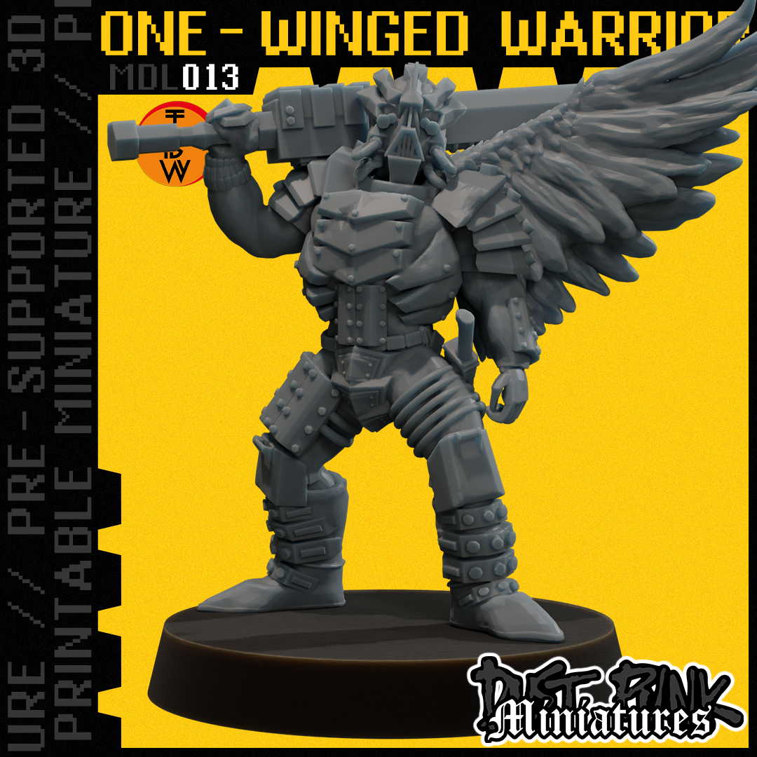 MDL013 ONE-WINGED WARRIOR [PRE-SUPPORTED]